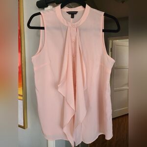 Banana Republic Light Pink Ruffle Blouse